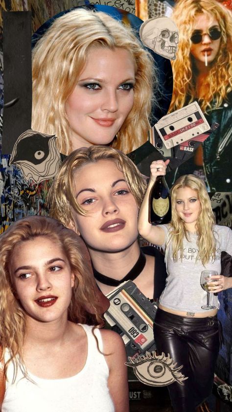 90s Drew Barrymore Grunge, Drew Barrymore 90s Fashion, Drew Barrymore 90s Grunge, 90s Drew Barrymore Fashion, Drew Berry More 90s, Drew Barrymore 90s Outfits, Grunge Drew Barrymore, Drew Barrymore Blonde, Drew Barrymore Aesthetic