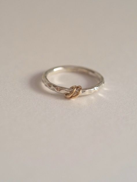 Minimal Silver Ring, Mixed Metal Ring, Halo Collection, Minimal Jewellery, Ring Minimal, Mixed Metal Rings, Handmade Silver Jewellery, Mixed Metal Jewelry, Minimal Jewelry