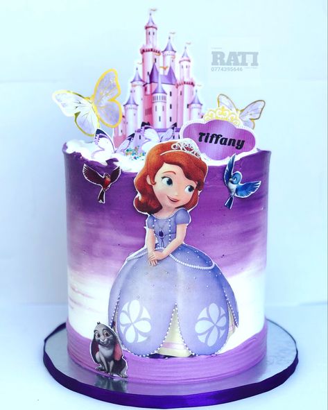 Sofia Cakes Birthday, Princess Sophia Cake Design, Sophia Cake Design, Sofia The First Cake Design, Sofia Cake Design, Sofia Theme Cake, Sophia The First Birthday Cake, Sophia The First Cake, Princess Sophia Cake