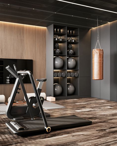 Small Space Home Gym, Ruang Gym, Home Gym Basement, Dream Home Gym, Gym Design Interior, Small Home Gym, Workout Room Home, Home Gym Garage, Basement Gym