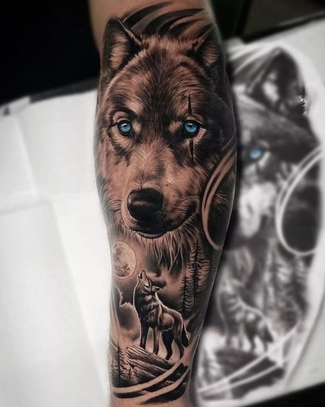 10 Bold And Cool Outside Forearm Tattoos For Men Outside Forearm Tattoos, Forearm Tattoos For Men, Fallen Angel Tattoo, Wolf Tattoos Men, Tattoos Men, Forearm Sleeve Tattoos, Strength Tattoo, Most Popular Tattoos, Sagittarius And Capricorn