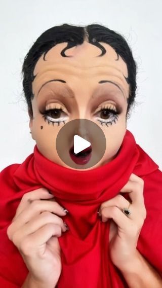 Róisin O - on Instagram: "Well this turned out creepy AF 😂 I was going for a cute Betty Boop illusion Makeup look but it is nightmare fuel. 
For me it’s the eyebrow blocking starting to disintegrate in the 37degree heat 🫣 
ENJOY xox 

#makeupideas #makeupillusion #makeuptransformation #bettyboop" Eyebrow Blocking, Cute Betty Boop, Illusion Makeup, Betty Boop Makeup, Nightmare Fuel, Betty Boop, Eyebrows, Makeup Looks, Fuel