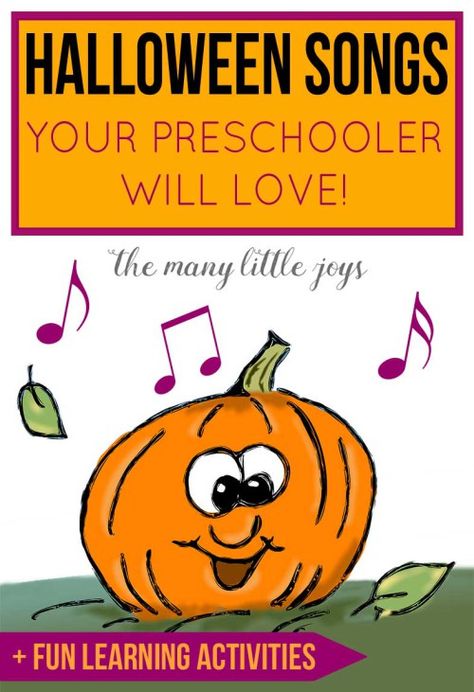 Silly Halloween, Fun Learning Activities, Excited For Fall, Halloween Songs, Halloween Music, Preschool Music, Halloween Preschool, Fall Preschool, Love Learning