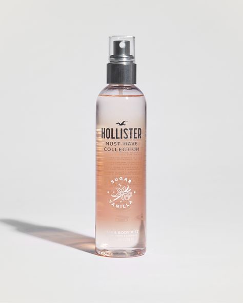 Women's Hollister Must-Have Collection Sugar + Vanilla Mist | Women's Fragrance & Body | HollisterCo.com Hollister Perfume, Vanilla Mist, Body Care Collection, Vanilla Perfume, Vanilla Sugar, Body Mist, Women Fragrance, Outfits For Teens, Body Wash