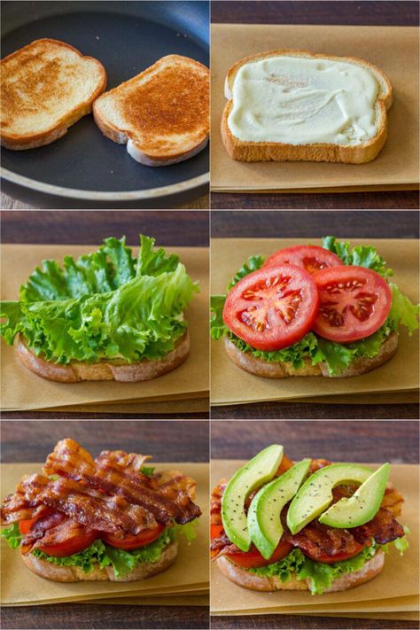 The ultimate BLT Sandwich with toasted bread, crisp bacon, tomato, avocado, and a 3-ingredient sauce that makes this the best BLT recipe you'll try. #GrilledCheeseGalore Blt Ideas Sandwiches, Roadtrip Sandwich Ideas, Chrismas Food Ideas, Ultimate Blt Sandwich, Ultimate Blt, Best Blt, Blt Recipe, Avocado Sandwich Recipes, Bookcase Inspiration