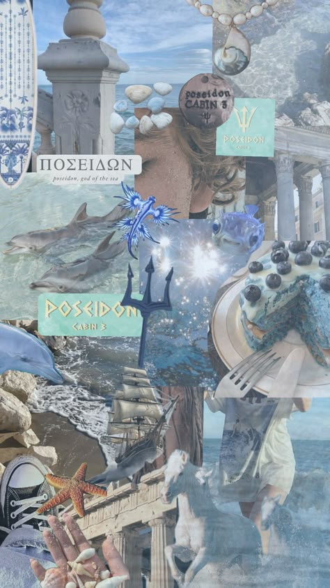 #cabin3 #percyjackson #poseidon #pjo Cabin 3 Wallpaper, Percy Jackson Collage Wallpaper, Poseidon Cabin Aesthetic, Aesthetic Pjo Wallpaper, Poseidon Aesthetic Wallpaper, Pjo Wallpapers Aesthetic, Cabin 3 Aesthetic, Hoo Wallpaper, Poseidon Wallpaper