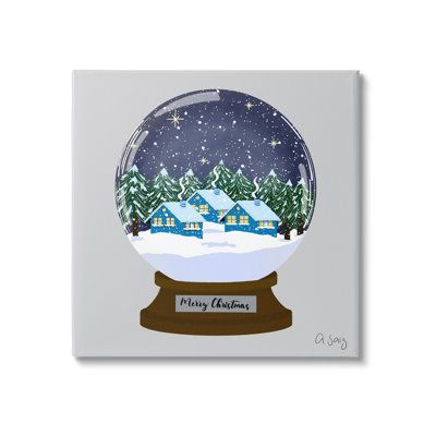 Frozen snow globe