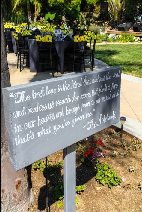 The Notebook quote The Notebook Bridal Shower Theme, The Notebook Wedding Aesthetic, The Notebook Inspired Wedding, The Notebook Wedding Theme, The Notebook Themed Wedding, Notebook Themed Wedding, Notebook Wedding Theme, The Notebook Wedding, Best Wedding Quotes