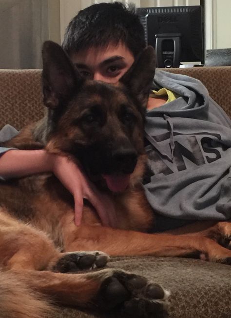 Ozzy - with my other cute boy (Jake)! Dream Romance, Boy With Dog, South Star, Pets At Home, Best Friend Pictures Tumblr, Make My Day, Aesthetic Boy, Shepherd Dogs, Best Friend Pictures