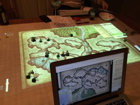 Silverlight, who also happens to be a developer for the digital tabletop gaming platform Roll20, ran a group of Dungeons and Dragons players through the Quest Ideas, Dnd Room, Dnd Table, Geek House, Tabletop Rpg Maps, Dungeons And Dragons Game, Dungeon Maps, Projection Mapping, Dragon Games