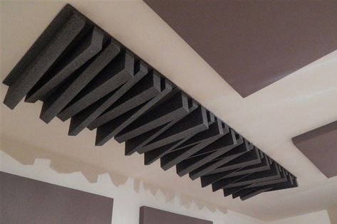 Acoustic Panels Diy, Small Bluetooth Speaker, Acoustic Diffuser, Sound Diffuser, Drum Room, Sound Room, Sound Panel, Recording Studio Design, Recording Studio Home