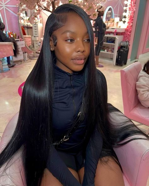 Side Part Quick Weave With Leave Out Straight, Deep Part Quick Weave, Straight Side Part Quick Weave, Side Part Sew In With Leave Out Straight, Side Part Quick Weave Straight, Side Part Leave Out, Deep Side Part Quick Weave, Side Part Sew In With Leave Out, Leave Out