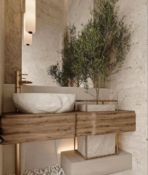 Japandi Spa, Salon Bathroom Ideas, Japandi Toilet, Retreat Home, Bathroom 2024, Spa Bathroom, Home Garden Design, Craft Home, Bathroom Inspiration Decor