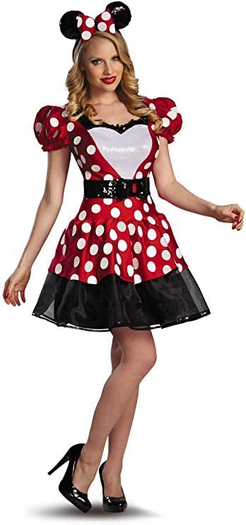 Disguise Women's Disney Mickey Mouse Glam Minnie Costume, Red/White/Black, Small/4-6 #afflink Mickey Costume, Minnie Costume, Minnie Mouse Costume, Mouse Costume, Disney Halloween Costumes, Costume Store, Lingerie Costume, Halloween Party Themes, Cute Costumes