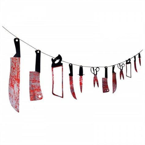 GET $50 NOW | Join RoseGal: Get YOUR $50 NOW!https://m.rosegal.com/other-holiday-supplies/12-pcs-bloody-was-garland-halloween-props-2356285.html?seid=d59j0r7d9acj472npdfg5ms2s3rg2356285 Kids Party Packs, Haunted House Halloween Party, Vampire Party, Zombie Vampire, Halloween Discount, Spooky Halloween Party, Halloween Supplies, Cheap Halloween, Scary Halloween Decorations