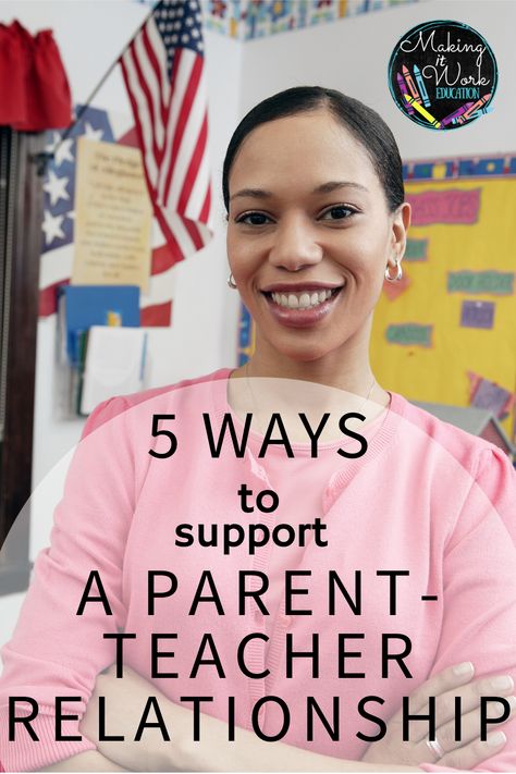 Good parent-teacher relationship building tips and ideas.  This blog post has 5 tips that are guaranteed to help you build your relationships. American Education Week, Parent Teacher Relationship, After School Care, Education Week, Parent Teacher Conferences, Parent Teacher, Parent Communication, Bad Parents, Building Tips