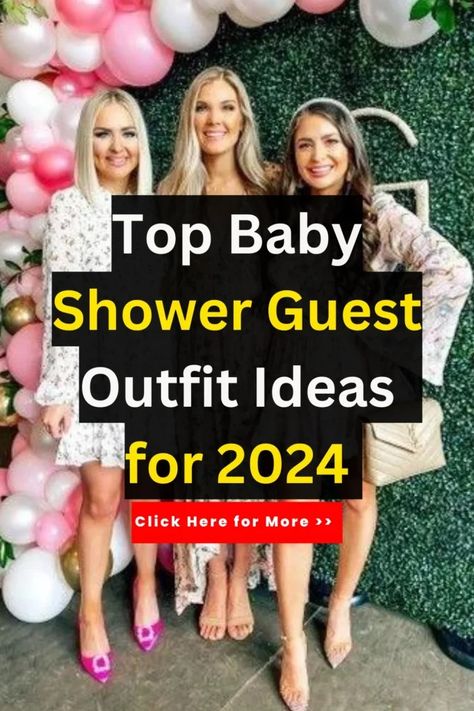 Baby Shower Guest Outfits 2024 Stylish Ideas for Every Occasion 48 Outdoor Baby Shower Outfit Guest, Baby Shower Guest Outfits, Casual Baby Shower Outfit For Guest, September Baby Showers, Camping Baby Shower Theme, Baby Shower Outfit Ideas, November Baby Shower, Vestidos Para Baby Shower, Fancy Baby Shower