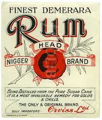 Rum bottle label. There is so much nope here... Rum Label, Rum Bottle, Caribbean Rum, Vintage Packaging, Beer Signs, Beer Labels, Graphic Tshirt Design, Vintage Labels, The Good Old Days