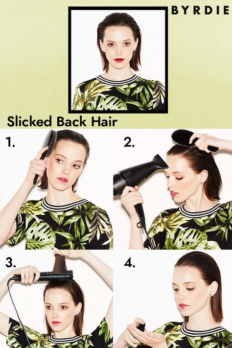 Celebrity Slicked Back Hair, Greased Back Hair Woman, Slick Back Hair How To, Loose Slick Back Hair, Slick Back Hair Short For Women, Slick Bob Hairstyles, How To Slick Back Short Hair, Short Hairstyle Women Slicked Back, Slicked Back Short Hair Women