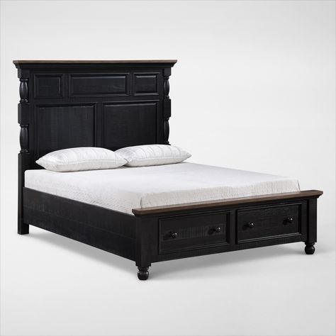 Black king bed