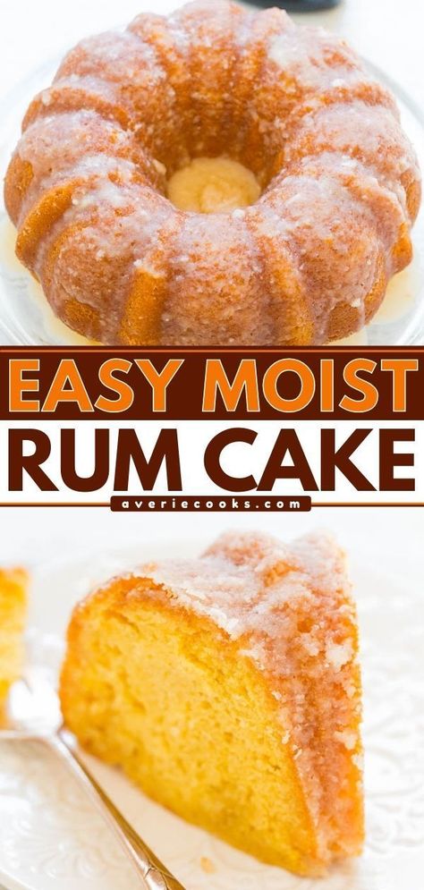 Best Rum For Rum Cake, Bundt Rum Cake Recipes, Rum Cake Using Box Cake, New Year Bundt Cake, Rum Cake With Rum Extract, Butter Rum Pound Cake, Box Rum Cake Recipes, New Years Bundt Cake Recipes, Cake Mix Rum Cake Recipe