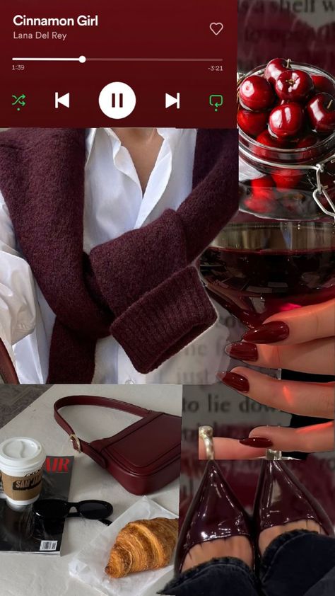 #cherryred #cherry #trend #cherryredtrend #cereja #vermelhocereja Cherry Aesthetics, Gemini Vibes, Cherry Lady, Maroon Aesthetic, Valentines Day Gifts For Him Boyfriends, Energy Aesthetic, Feminine Energy Aesthetic, Lock Screens, Dark Feminine Aesthetic