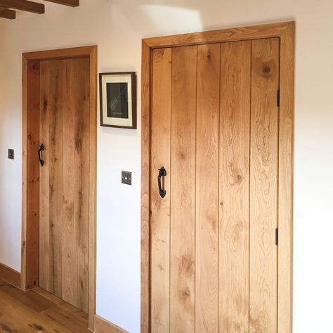 Ledged Door, Cottage Doors Interior, Internal Cottage Doors, Solid Oak Internal Doors, Barn Conversion Interiors, Rustic Doors Interior, Plank Door, Internal Oak Doors, Oak Interior Doors