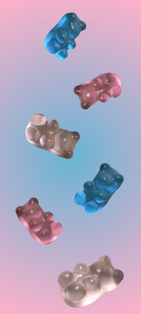 Pink Gummy Bears Wallpaper, Pastel Bear Wallpaper, Gummy Bear Aesthetic Wallpaper, Cute Gummy Bears Wallpaper, Bubble Wallpaper Aesthetic, Gummy Wallpaper, Gummy Bears Aesthetic, Gummy Bear Aesthetic, Gummy Bear Wallpaper