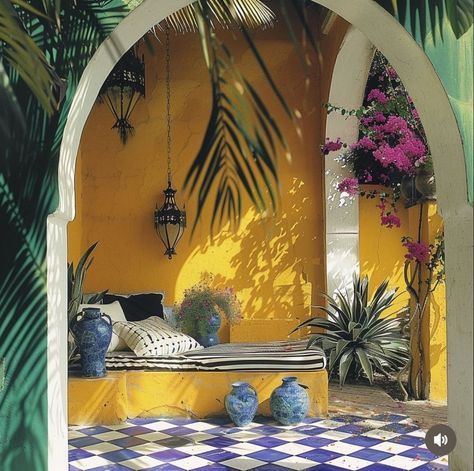 Moorish Spain, Morocco Interior Design, Morocco Interior, Modern Luxury Kitchen Design, Summer House Interiors, Spanish Courtyard, Modern Home Decor Ideas, Timeless Interior Design, Moorish Architecture