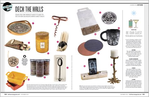 Gift Guide Magazine, Furniture Magazine, Infographic Layout, Gift Catalog, Local Gifts, Book Layout, Christmas Gift Guide, Magazine Layout, Modern Gift