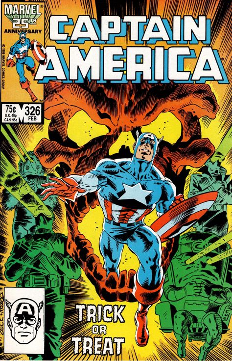 Captain America #326 (1968 1st Series) February 1987 Marvel Comics Grade NM Captain America Comic Cover, Marvel Covers, America Pictures, Comic Marvel, First Avenger, Vintage Marvel, Marvel Comics Covers, Captain America Comic, Silver Age Comics