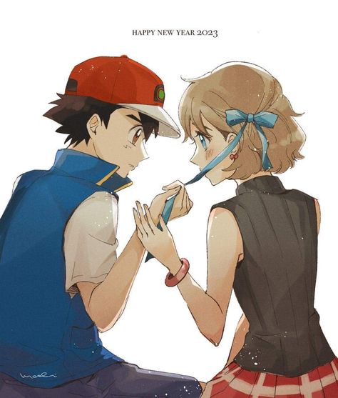 Beautiful Moon Pictures, Pokemon Kalos, Pokemon Couples, Pokemon Ash And Serena, Pokemon Movies, Pokemon Manga, Pokemon Waifu, Ash Pokemon, Cute Pokemon Pictures