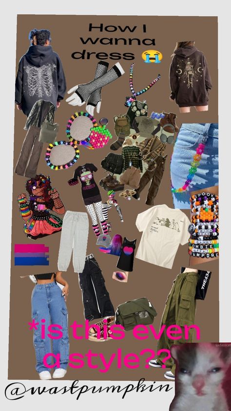 #cute #scene #scenecore #kandi #kandibracelet #grunge #grungeaesthetic #goblincore #goblincoreaesthetic #clothing #fyp #fypshuffle Grunge Kandi, Kandi Clothes, Scenecore Clothes, Scenecore Kandi, Kandi Scene, Cavetown Concert, Goodwill Outfits, Milo Core, Goblin Core Aesthetic