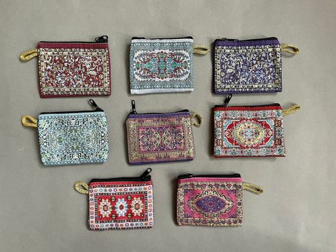 Cute Coin Pouch, Oyster Card, Bohemian Bags, Colorful Bags, Coin Bag, Ethnic Patterns, Patterned Carpet, Affordable Gifts, Zip Pouch