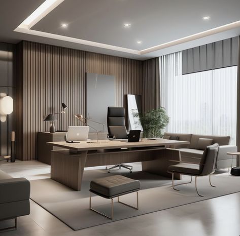 Ceo Office Design Luxury Modern, Office Interior Design Luxury, Office Cabin Design, Executive Office Design, Small Office Design Interior, Bathroom Aesthetics, Kids Shared Bedroom, Small Office Design, Modern Home Offices