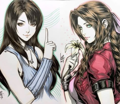 Rinoa Ff8, Aerith And Tifa, Rinoa Heartilly, Stanley Lau, Final Fantasy Aerith, الفن الرقمي, Final Fantasy Collection, Final Fantasy Artwork, Final Fantasy Vii Remake