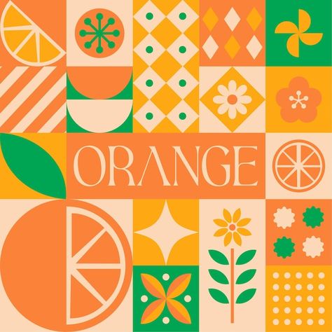 Citrus Graphic Design, Orange Illustration Graphics, Orange Poster Design, Pineapple Packaging, Fruit Illustration Design, Fruit Poster Design, Produce Illustration, Fruit Branding, Orange Graphic Design