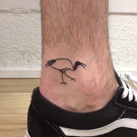 Ibis Tattoo, Tattoo Fish, Cheetah Tattoo, Bin Chicken, Chicken Tattoo, Tattoo Neck, Tattoos Infinity, Bird Tattoo, Stick And Poke