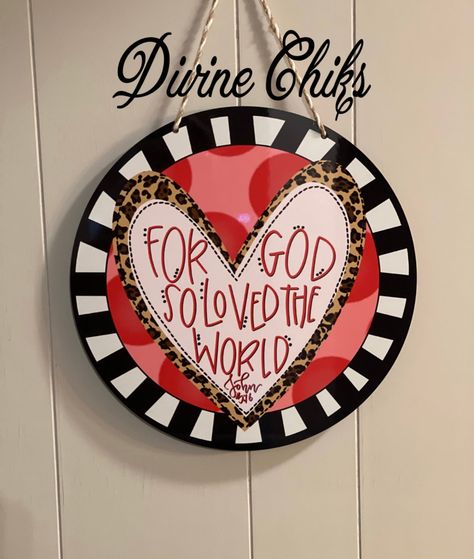 Diy Valentines Wreath, Valentine Door Hanger, Valentines Door, Heart Door Hanger, Valentine Wreath Diy, Valentine Door Decorations, Valentines Door Hanger, Christian Valentines, Door Hangers Diy