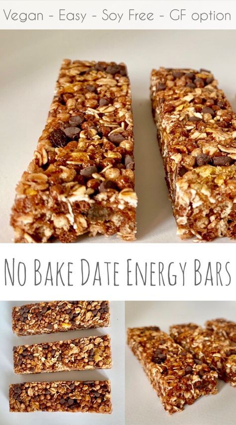 Energy Bars No Bake, Bars With Dates Healthy Snacks, No Bake Bars Recipes Healthy, No Bake Date Bars Recipe, Chickpea Cheese, Baked Steel Cut Oatmeal, Date Energy Bars, Bake Snacks, No Bake Protein Bars