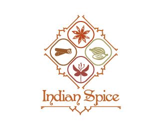 Indian Spice Logo design - Elegant logo for the spice industry. Price $380.00 Masala Logo Design, Spice Logo Ideas, Indian Spices Illustration, Indian Food Logo Design, Spices Logo Design Ideas, Spices Logo Design, Spice Logo Design, Indian Food Logo, Desi Logo