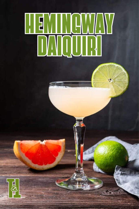 To have the Hemingway Daiquiri is to have a little taste of literary history. Hemingway Daiquiri, Daiquiri Cocktail, Grapefruit Juice, Very Cold, Daiquiri, Refreshing Cocktails, Summer Cocktails, Cocktail Drinks, Toast