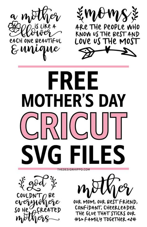 Download free SVG cut files for Mother's Day featuring beautiful quotes written in elegant typography. Great to make gifts like wood signs, mugs, shirts, tumblers, or tote bags. #mothersday #cricut #momlife #diy #crafts #giftideas #grandmom Cricut Projects For Mothers Day Gifts, Mother Day Cricut Ideas, Mother’s Day Gifts Cricut, Mothers Day Tumblers Ideas Vinyl, Mothers Day Cricut Projects To Sell, Mother’s Day Cricut Ideas, Mother’s Day Cricut, Cricut Mothers Day Gifts To Sell, Mothers Day Cricut Ideas