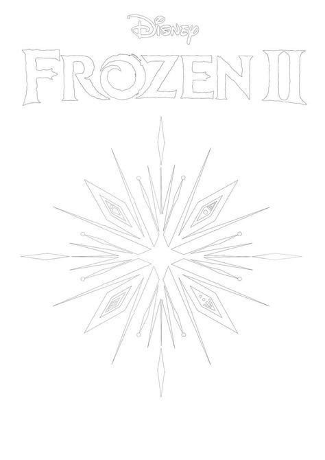 Frozen 2 - Snowflake coloring page Frozen 2 Snowflake, Frozen 2 Snowflake Tattoo, Frozen Drawings Easy, Frozen Snowflake Tattoo, Frozen Tattoo Disney, Frozen 2 Tattoo, Frozen Tattoo, Elsa Snowflake, Frozen Book