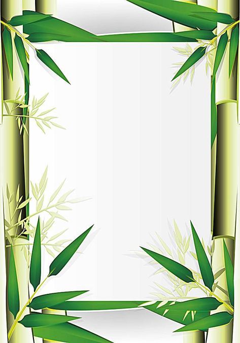 Bamboo border decorative background Bamboo Border Design, Bamboo Border, Sign Lettering Fonts, Boarders Designs For Projects, Green Nature Wallpaper, Bamboo Background, Wallpaper Powerpoint, Fish Gallery, Leaves Frame