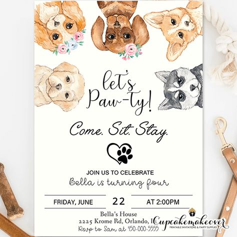 Puppy First Birthday Party Dogs, Pet Shop Birthday Party, Dog Themed 1st Birthday Party Ideas, Dogs Birthday Party Ideas, Dog Bridal Shower Theme, Pet Birthday Party, Dog Themed Birthday Party Ideas For Kids, One Year Old Puppy Birthday, Pet Store Birthday Party