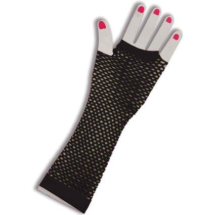 80's Black Long Fishnet Gloves - One Size Fingerless Long Gloves, Crimson Lipstick, Fishnet Gloves, Costumes College, Gloves Long, Costume Gloves, Sweatshirt Blanket, 80s Outfit, Black Fishnets