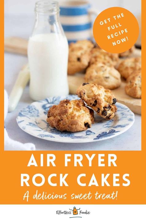 Looking for a delicious and easy-to-make tea-time treat? Try this air fryer rock cake recipe! Made with simple ingredients and cooked to perfection in an air fryer, these traditional rock cakes are crispy on the outside and crumbly on the inside. Rock Cakes Recipe, Rock Buns, Air Fryer Cake Recipes, Rock Cakes, Rock Cake, Air Fryer Recipes Chicken, Roast Chicken Recipes, Refreshing Desserts, Easy Air Fryer