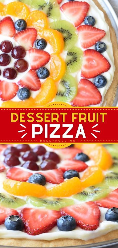 Fruit Pizza Glaze, Dessert Fruit Pizza, Fresh Fruit Pizza, Dessert Pizza Fruit, Fruit Sugar Cookies, Citrus Glaze, Dessert Pizza Recipes, Easy Fruit Pizza, Fruit Pizza Sugar Cookie