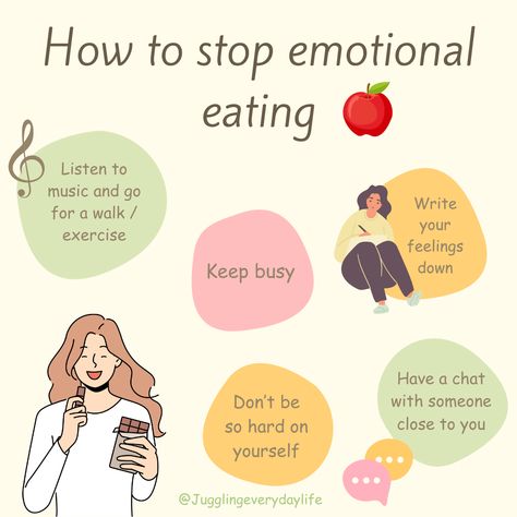 When were feeling sad or stressed we often eat our emotions with unhealthy foods 🍪 Chocolate, crisps, biscuits, takeaways and so on. Here are ways you can stop emotional eating.. - #eatinghealthy #eatingtipsforgoodhealth #exercise #nutrition #music #busy #timemanagement #diary #emotions #stressmanagement #mindset #mindsetiseverything #lifestylechange How To Stop Emotional Eating, Healthy Food Plate, Food Psychology, Life Struggles, Food To Try, Journal Therapy, Feeling Low, Eat Something, Food Plate